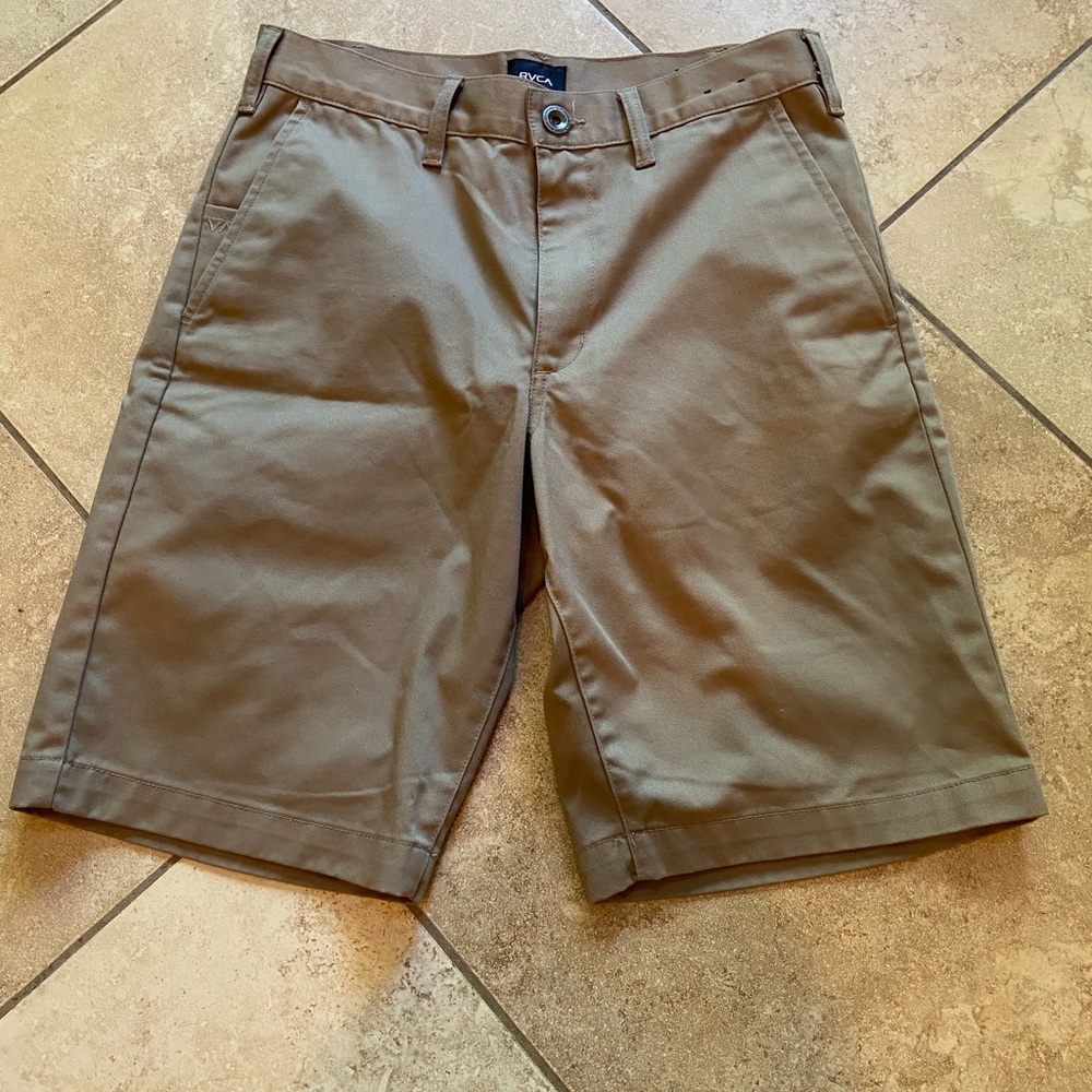 Rvca khaki chino shorts size 30